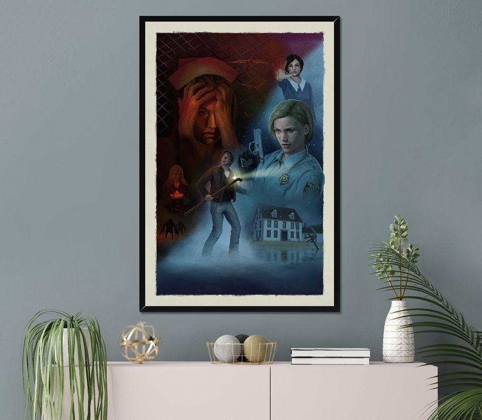 SILENT HILL Game Poster | Game Art | Horror Game | Print | Room Decor | Wall Art