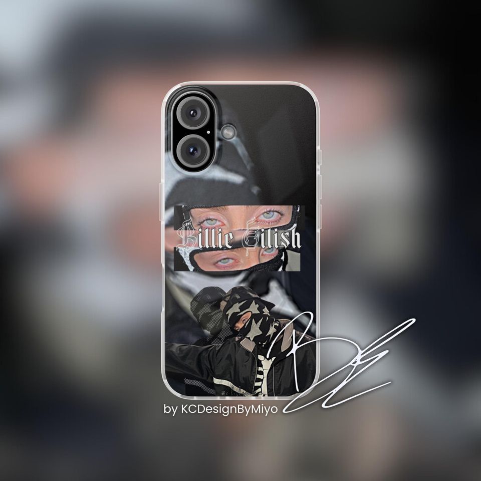 Billie Eilish Album Aesthetic Phone Case for iPhone, Bad Guy Merch Gift