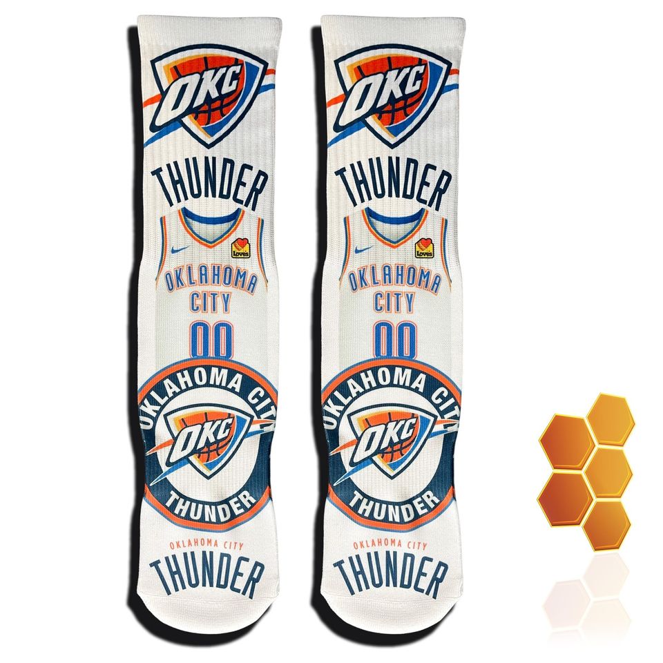 OKC Oklahoma City Thunder Socks