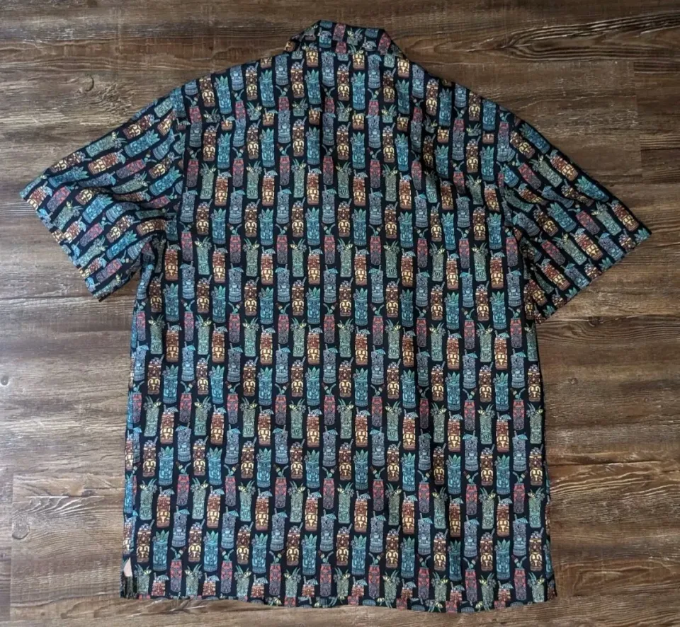 Caribbean Swimwear mens 2 piece set swim shorts large & button down shirt Medium