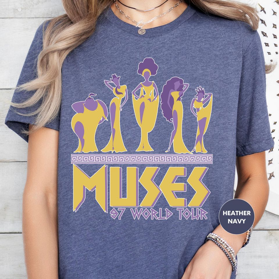 Vintage Hercules Muses 97 World Tour Double-Sided T-Shirt