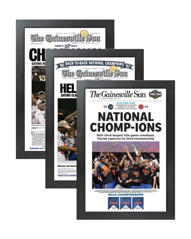 Florida Gators Basketball Championship - 2006, 2007 & 2025