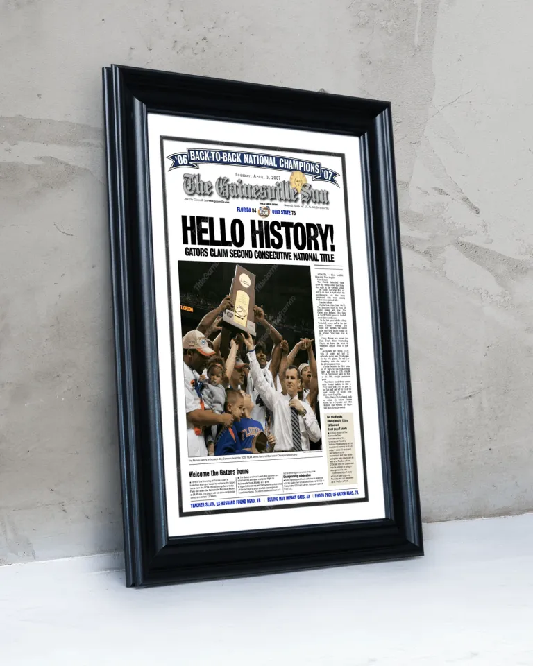 Florida Gators Basketball Championship - 2006, 2007 & 2025