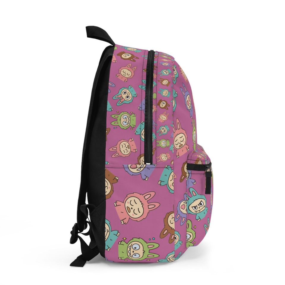 Labubu Colorful Backpack for School, Cute Labubu Book Bag for Kids