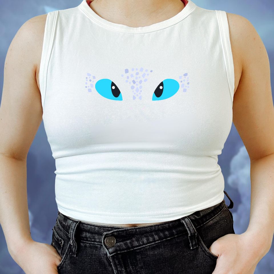 Toothless and Light Fury Crop Tank Top