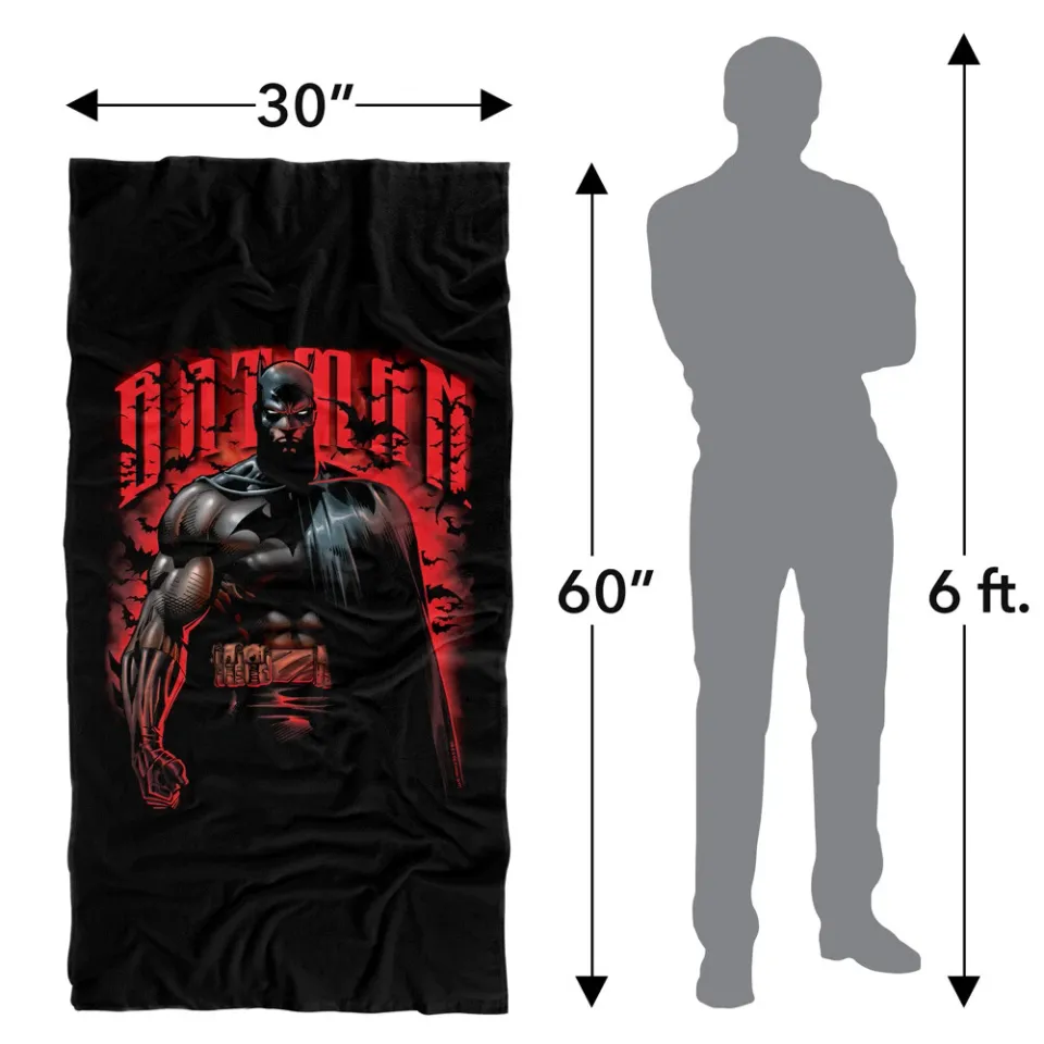 Batman Red Knight Officially Licensed Beach Towel 30"x60"