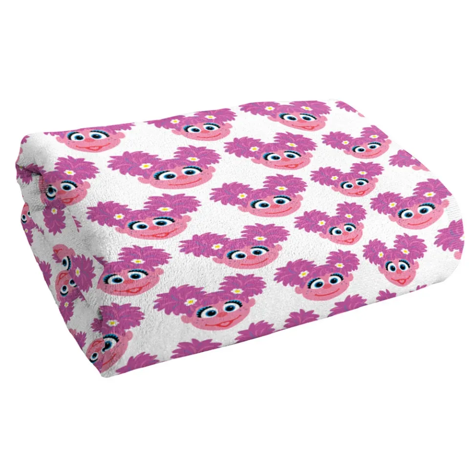 Sesame Street Simple Abby Pattern Officially Licensed Beach Towel 30"x60"