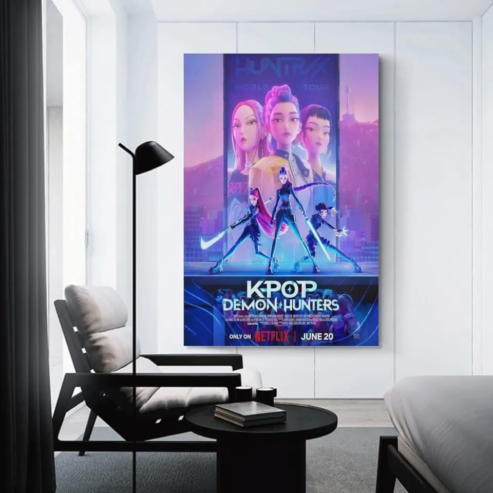 Kpop Demon Hunters Vintage Movie Poster 2025