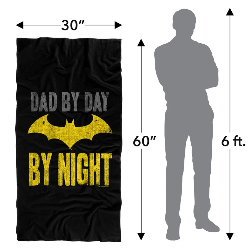Batman Dad by Day Officially Licensed Beach Towel 30"x60"