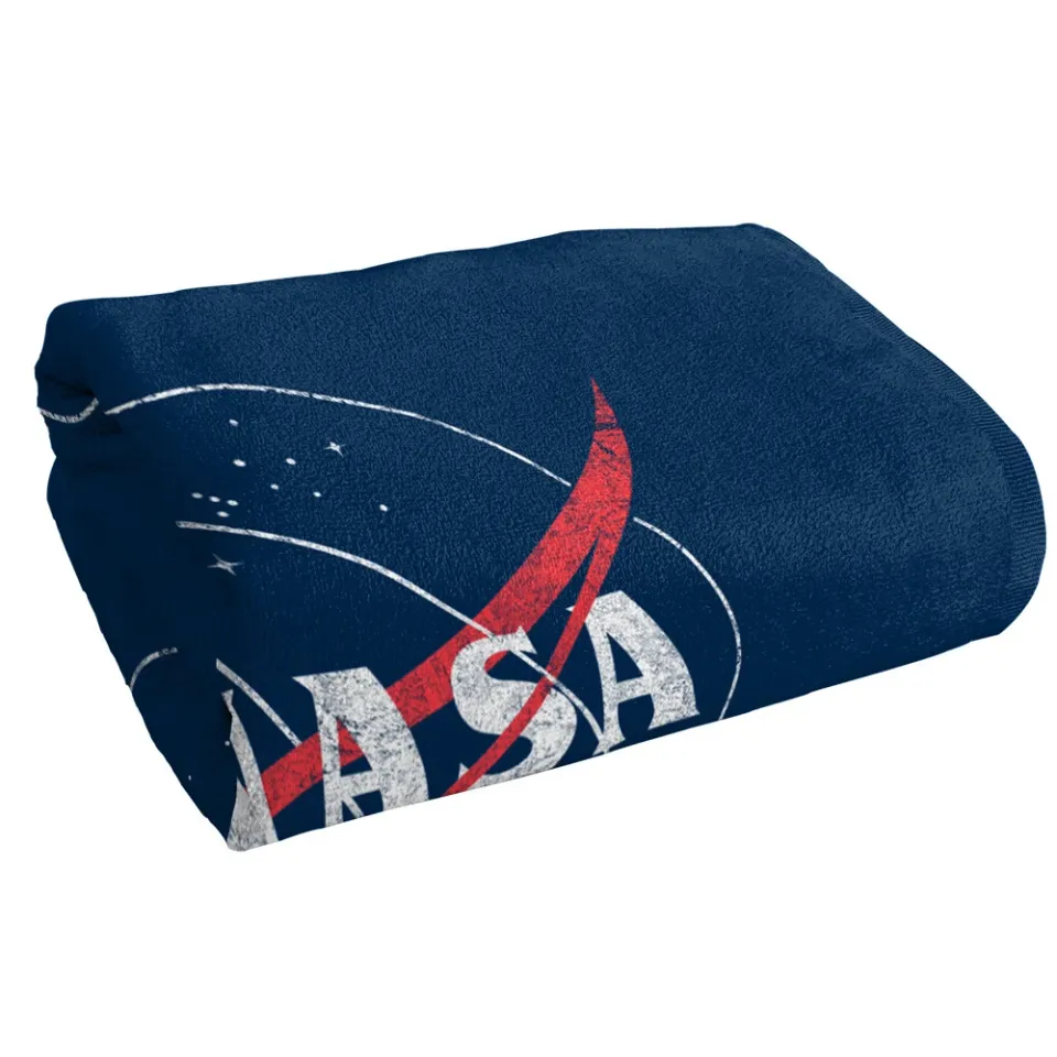 NASA Distressed Logo Officially Licensed Beach Towel 30"x60"