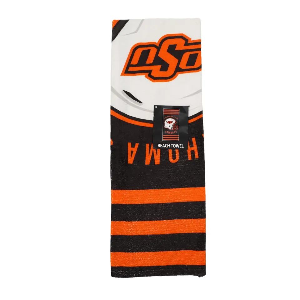 Northwest NCAA Oklahoma State Cowboys "Stripes" Beach Towel, 30" x 60"