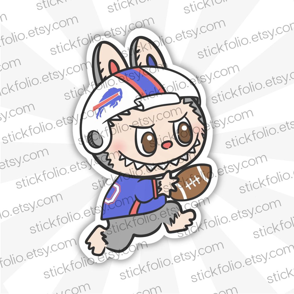 Buffalo Bills Labubu Sticker