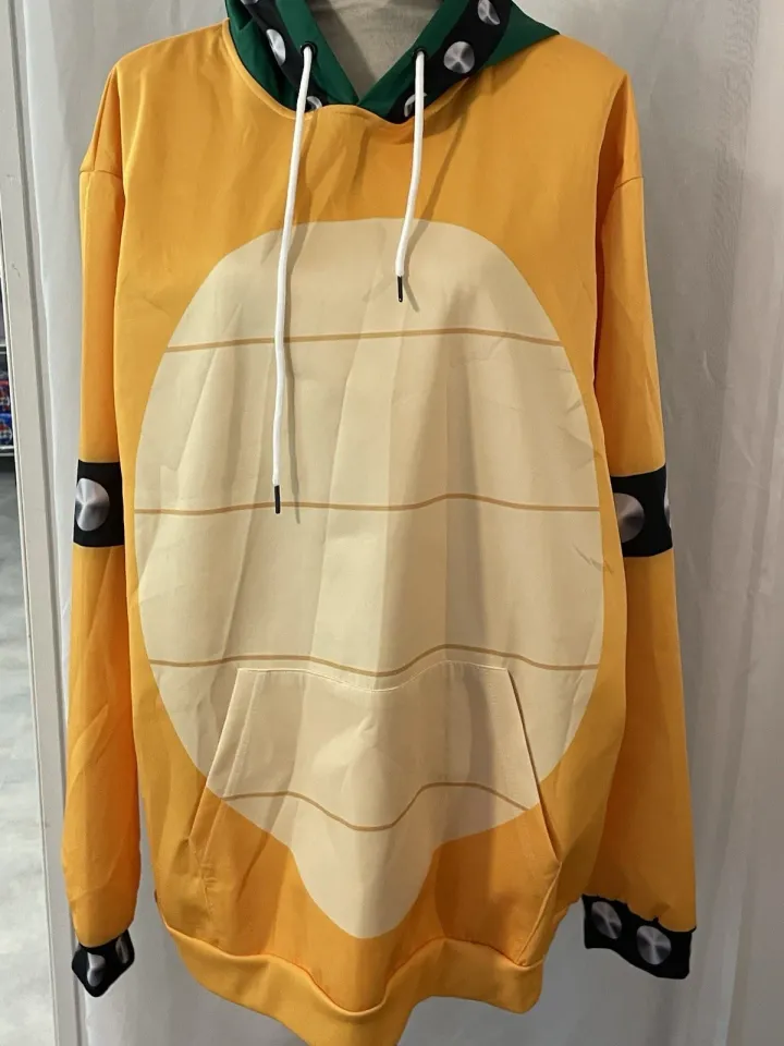 Gearhumans Men’s 3D Bowser Hoodie Apparel Pullover XL