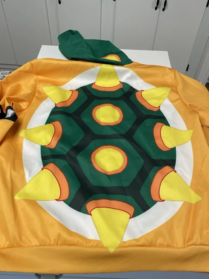 Gearhumans Men’s 3D Bowser Hoodie Apparel Pullover XL