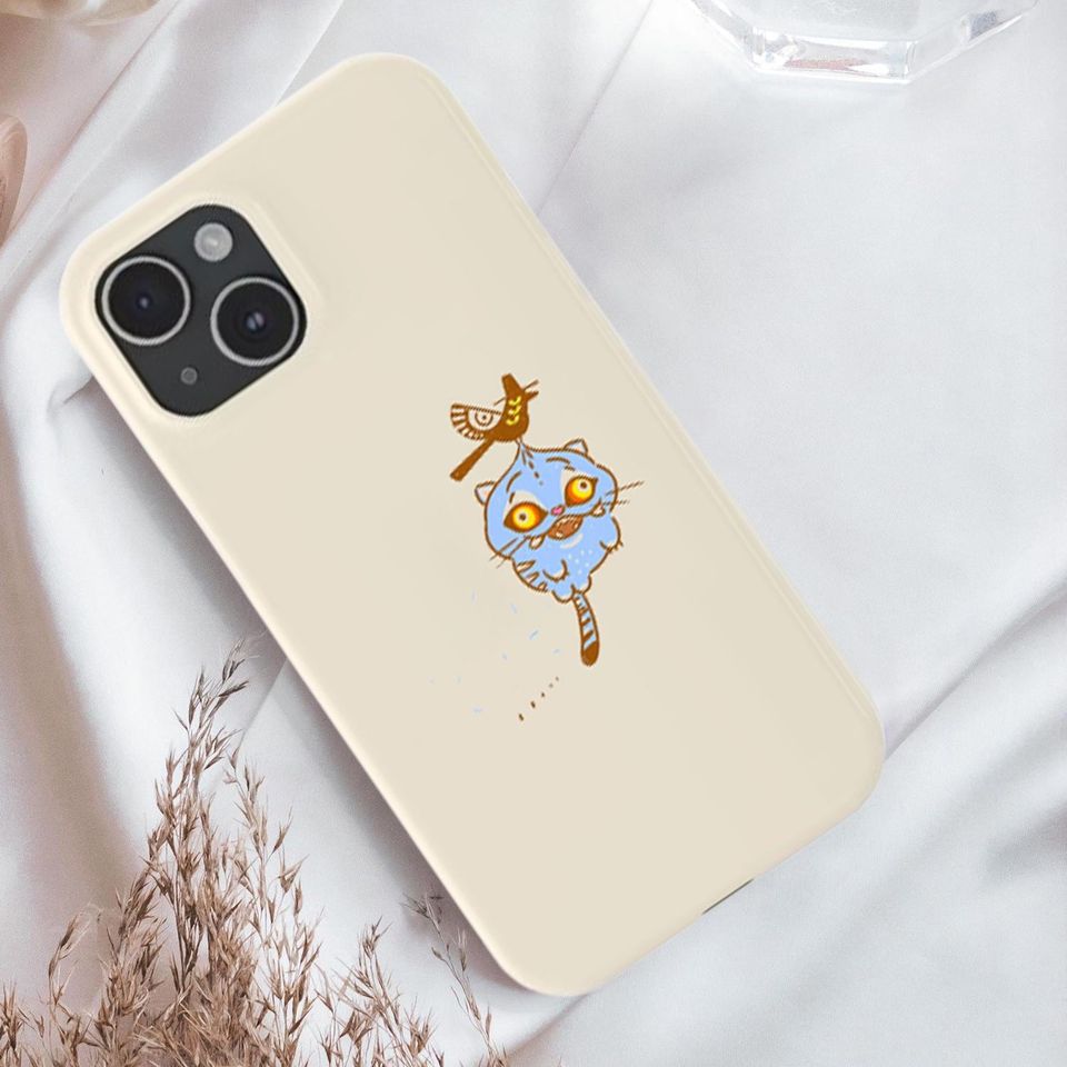 Kpop Demon Hunters Tiger Phone Case - Cute Blue Tiger Design for iPhone