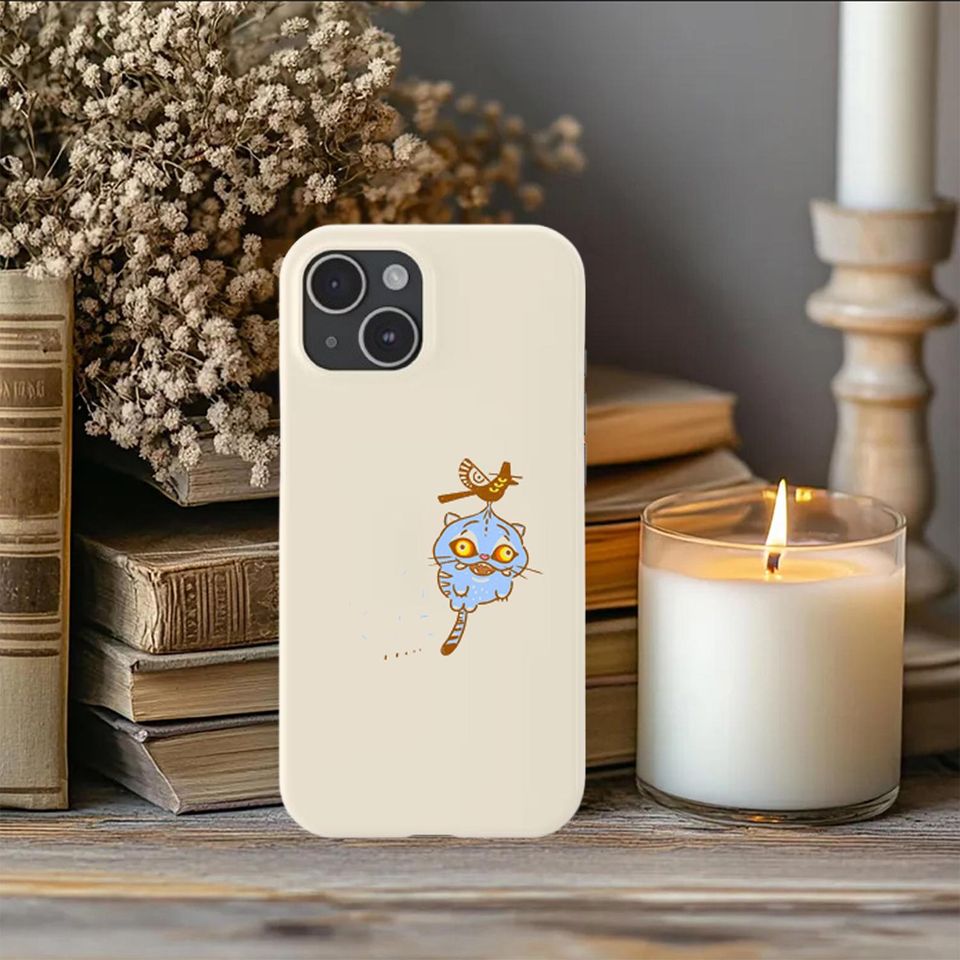 Kpop Demon Hunters Tiger Phone Case - Cute Blue Tiger Design for iPhone