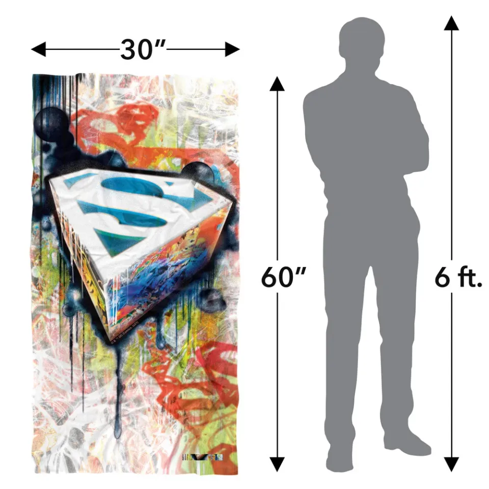 Superman Urban Shields Officially Licensed Beach Towel 30"x60"