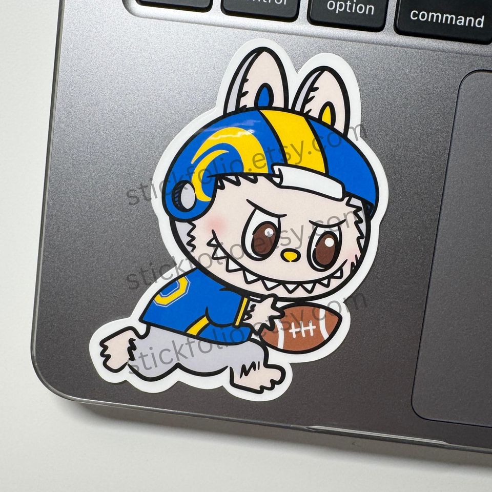 Los Angeles Rams Labubu Sticker
