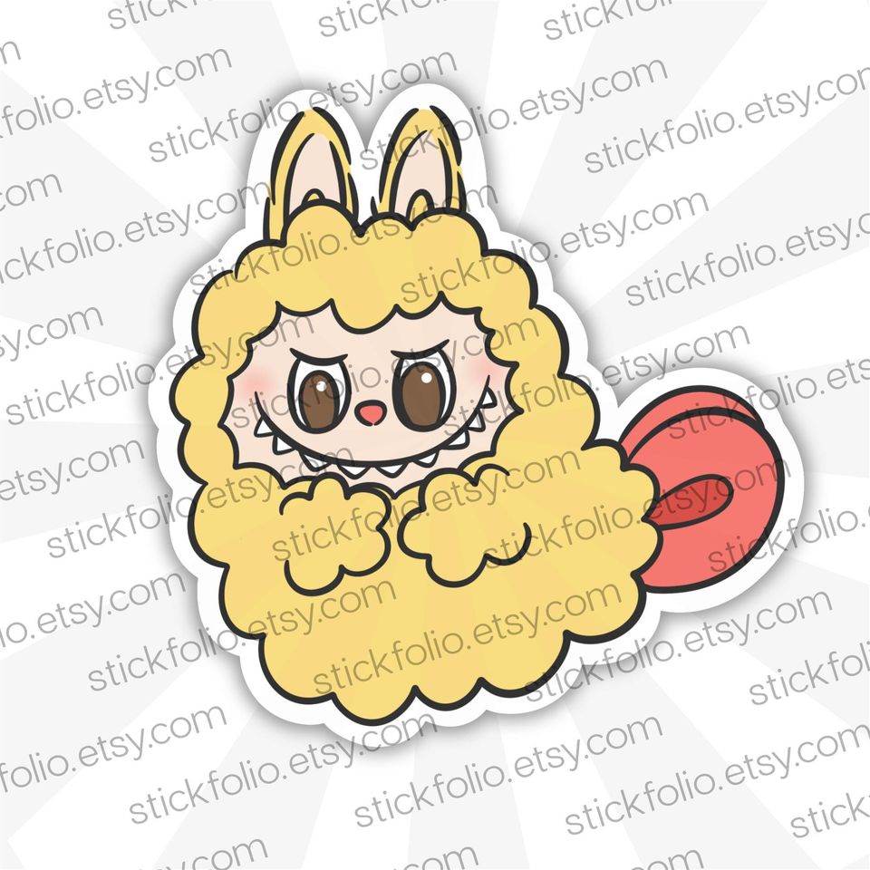 Labubu Fried Shrimp Sticker