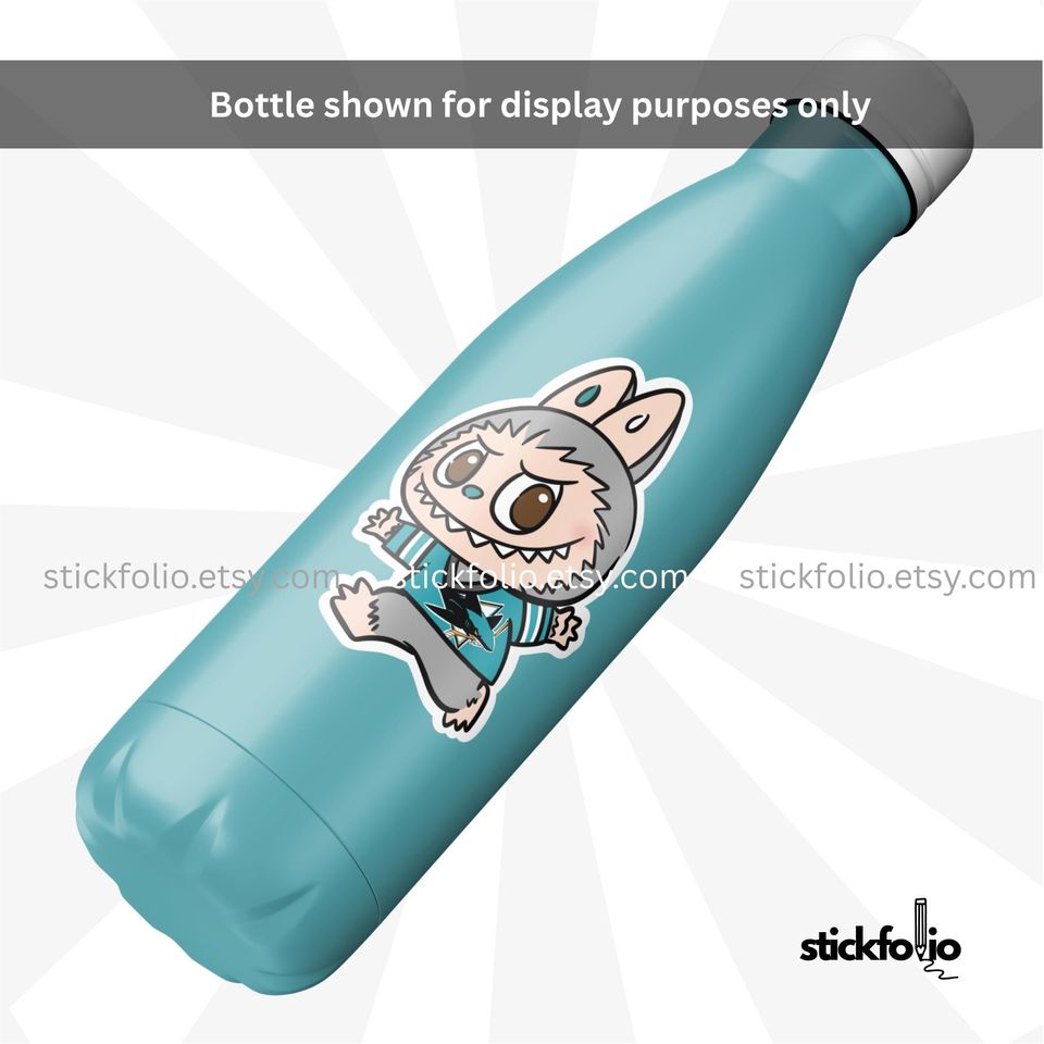 San Jose Sharks Labubu Sticker