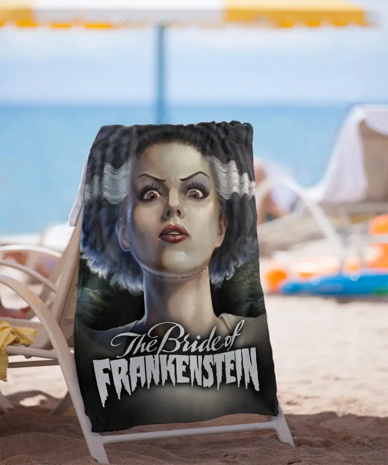Universal Monsters Beach Towel 30"x60" The Bride Head Microfiber