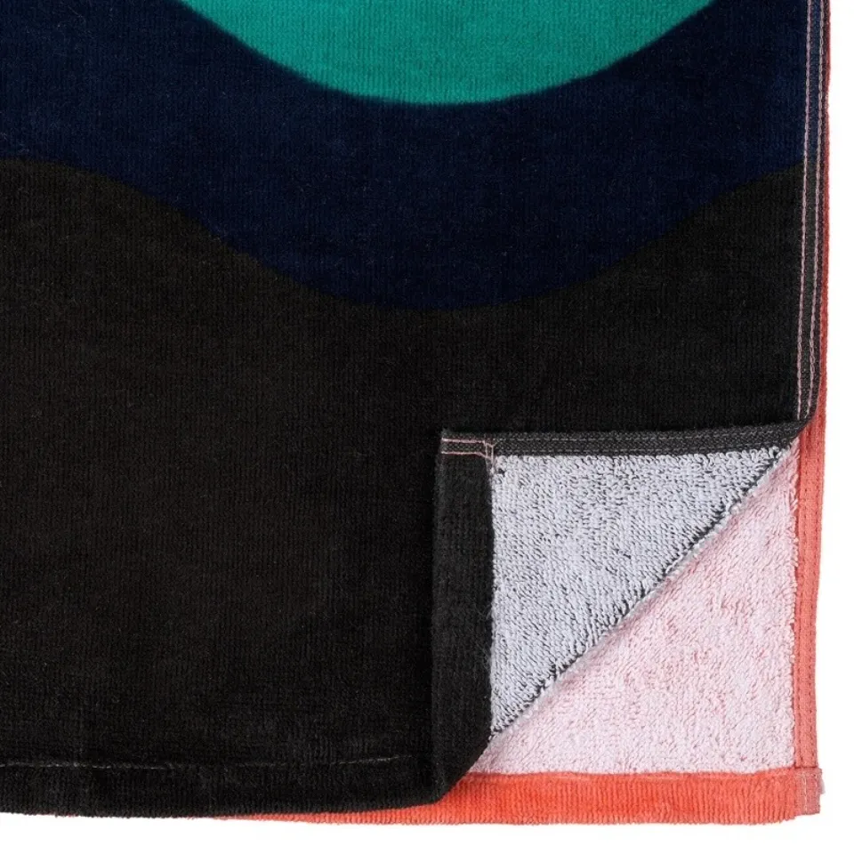 Oversized Beach Towels Set 2 Cotton Blend Lightweight Palm Print Hanging Loop US