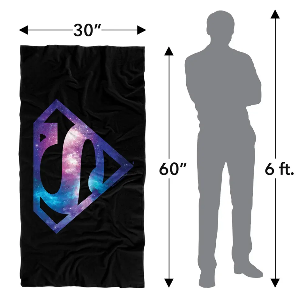 Superman Galaxy Shield Officially Licensed Beach Towel 30"x60"