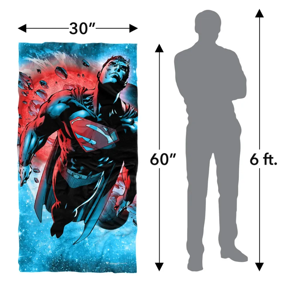 Superman Super Cosmos Officially Licensed Beach Towel 30"x60"