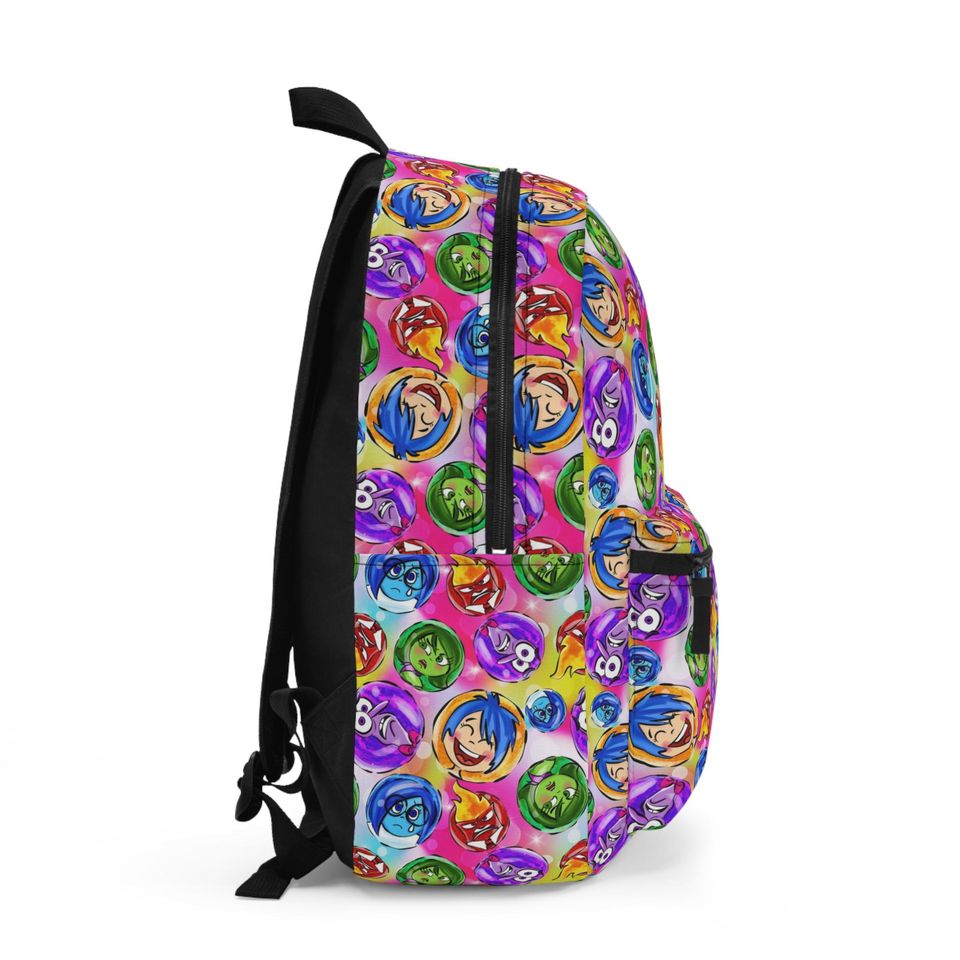 Inside Out Pixar Inspired - Backpack with Multiple Pockets