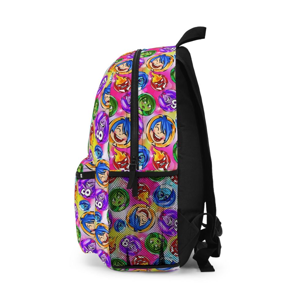 Inside Out Pixar Inspired - Backpack with Multiple Pockets