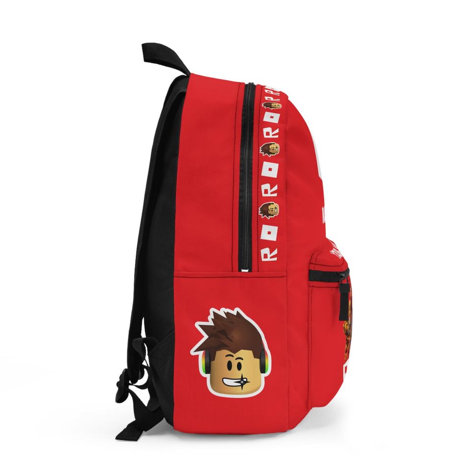 Personalized Roblox Backpack | Custom Name Backpack in Robux Design | Safe & Comfortable for School | Perfect Gift for Roblox Fans