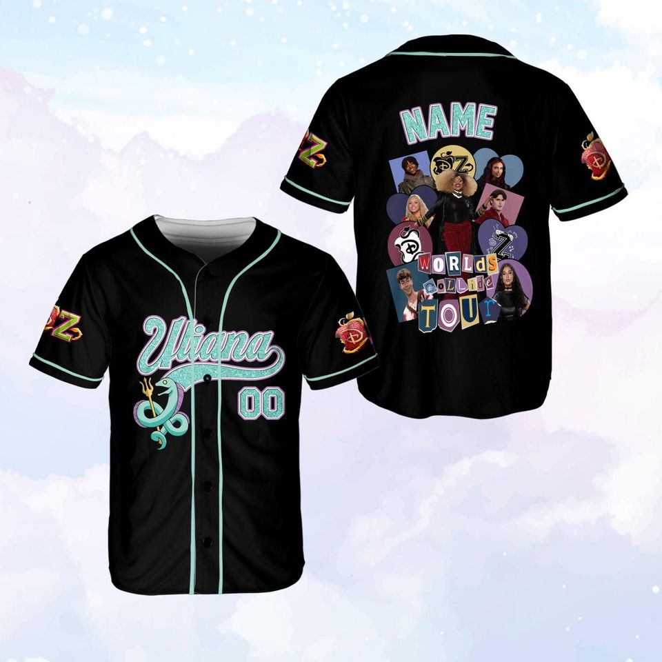 Descendants Zombies Worlds Collide Tour Jersey, Descendants Red Jersey, Victor Zombie 4 Jersey, Like The Zombies Do, Summer Tour 2025 Shirt