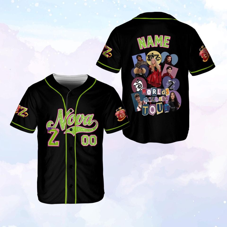 Descendants Zombies Worlds Collide Tour Jersey, Descendants Red Jersey, Victor Zombie 4 Jersey, Like The Zombies Do, Summer Tour 2025 Shirt