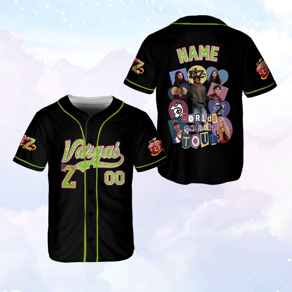 Descendants Zombies Worlds Collide Tour Jersey, Descendants Red Jersey, Victor Zombie 4 Jersey, Like The Zombies Do, Summer Tour 2025 Shirt