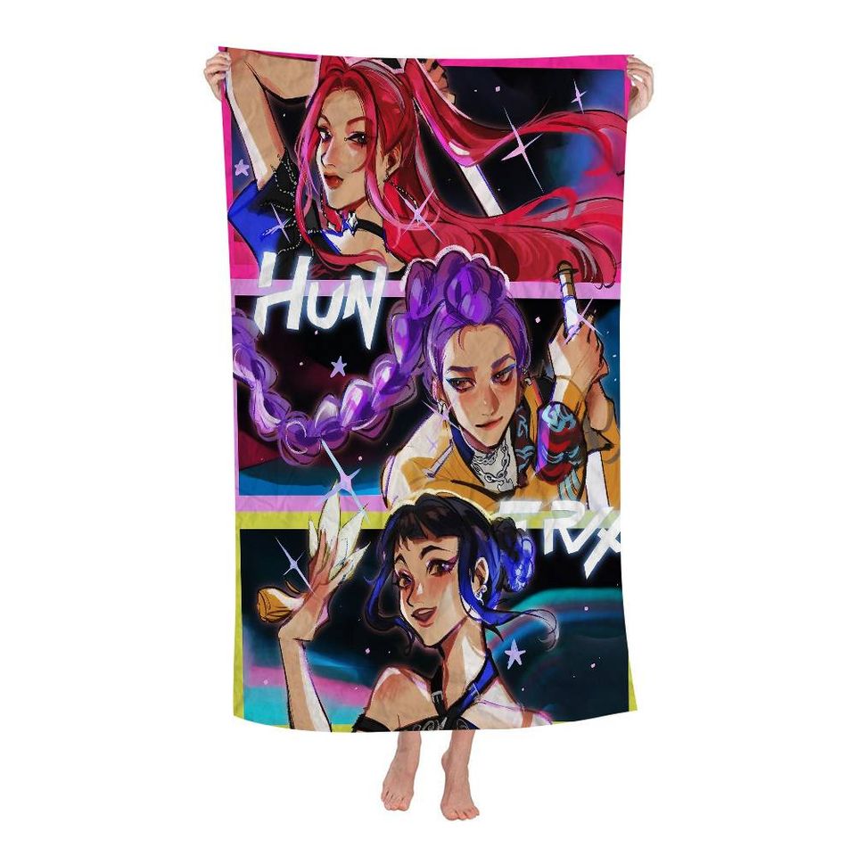 Kpop Demon Hunters Beach Towel