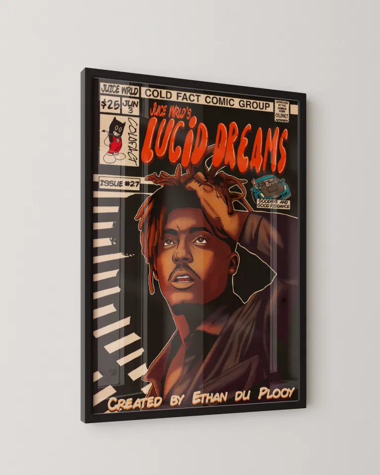Juice WRLD Poster – Legendary Rap Artist Wall Art