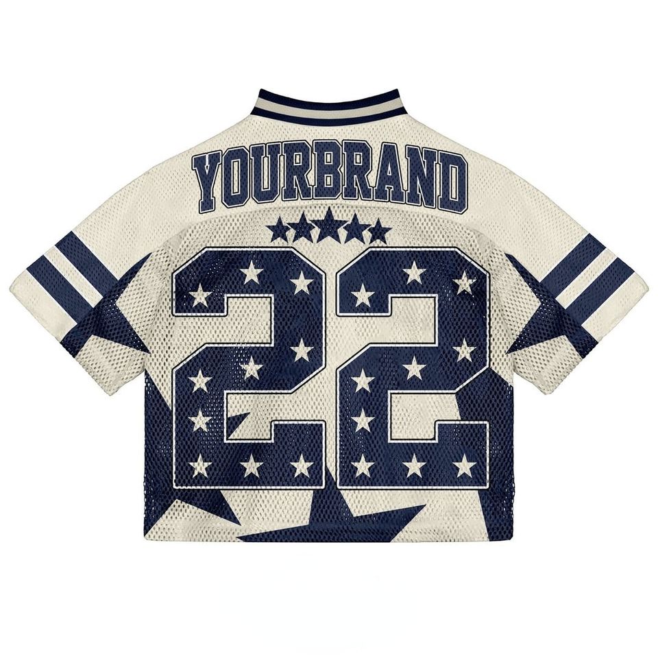 American Retro Hip-hop Mesh Baseball Crop Top shirt