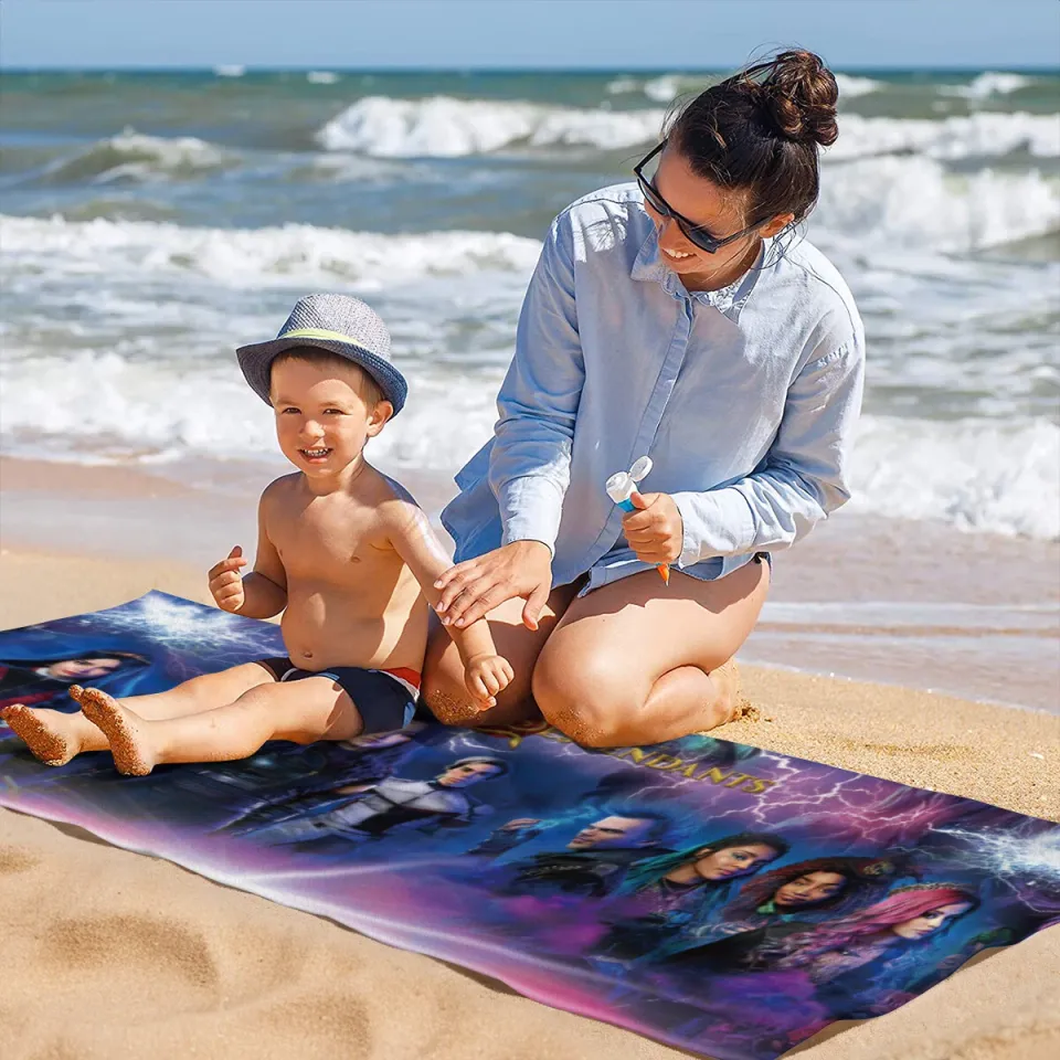 Descendants Beach Towel Quick Drying Microfiber Cozy Lightweight 30"x60"