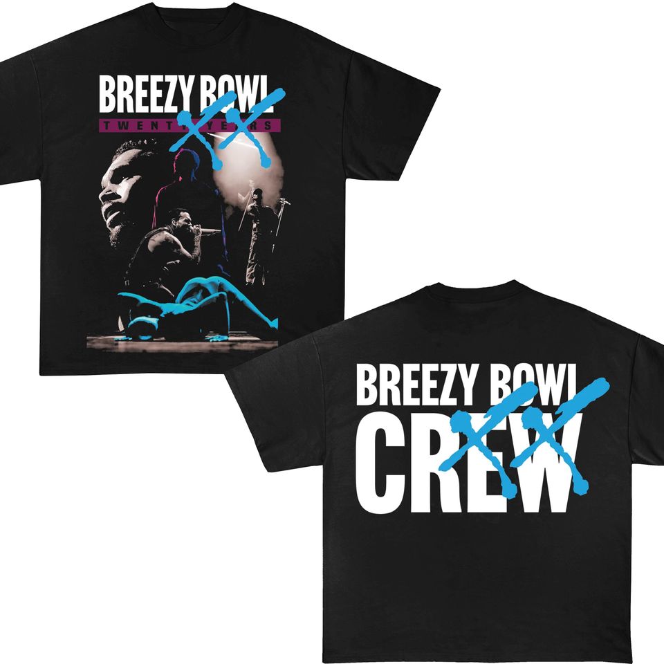 Breezy Bowl XX Double Sided Crew T-Shirt - Chris Brown Merch