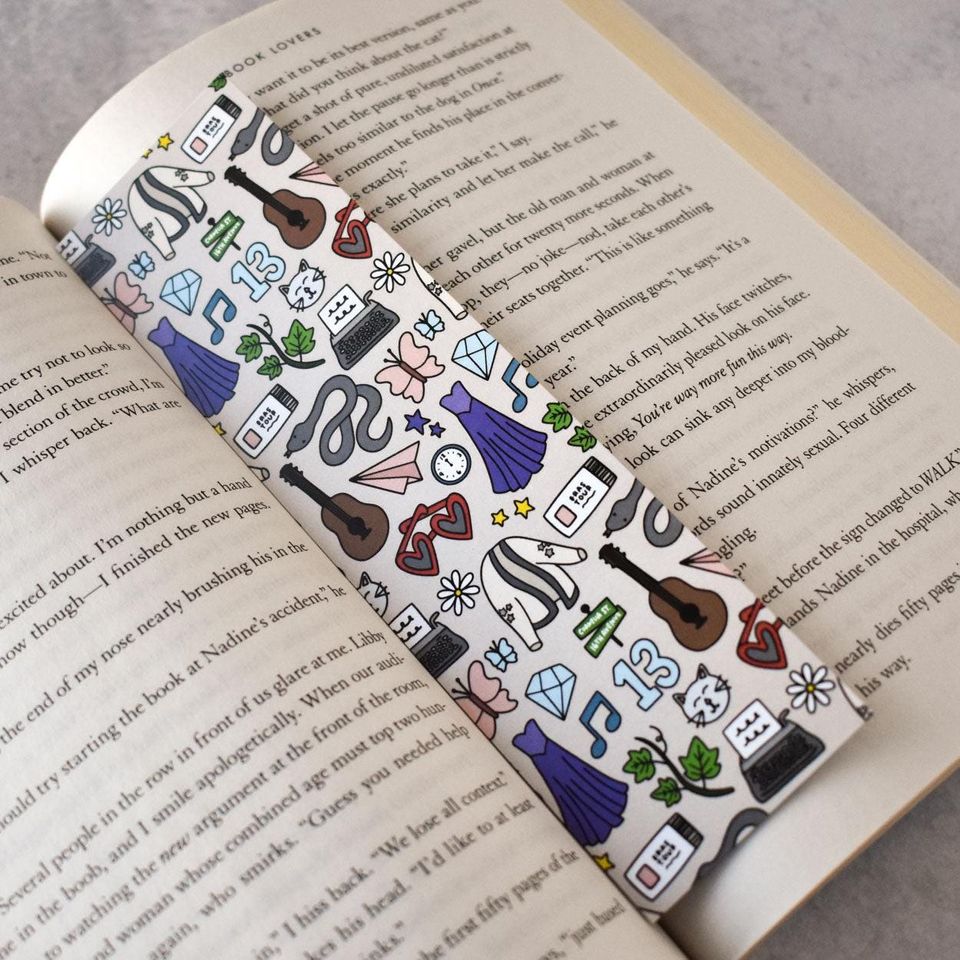 Eras Pattern Double-Sided Bookmark for Readers and Music Lovers