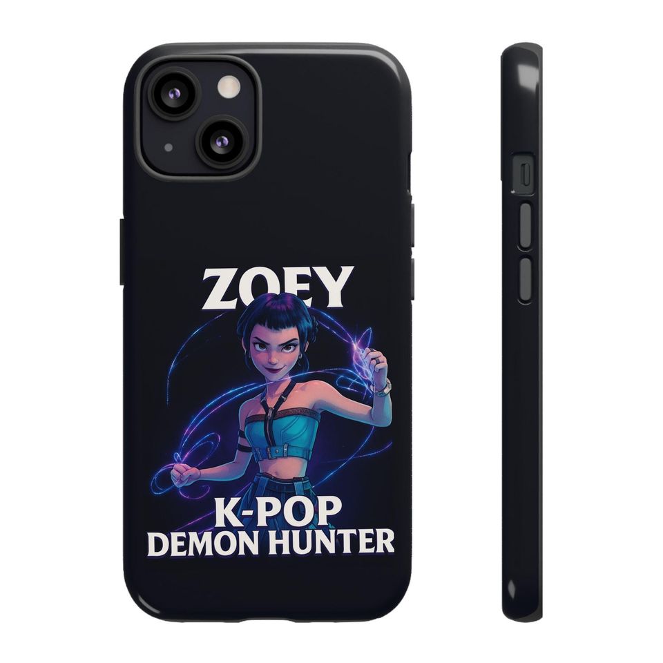 K-Pop Demon Hunter Phone Case, kpop Lovers Zoey Design