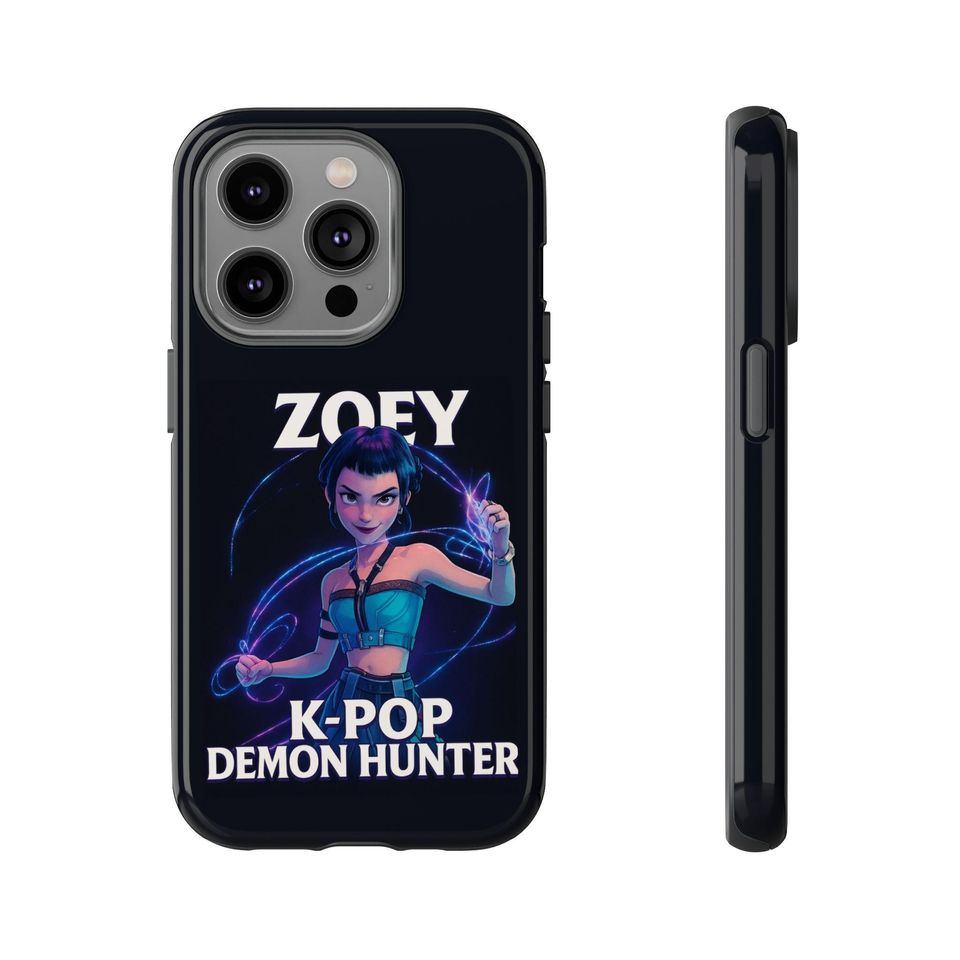 K-Pop Demon Hunter Phone Case, kpop Lovers Zoey Design