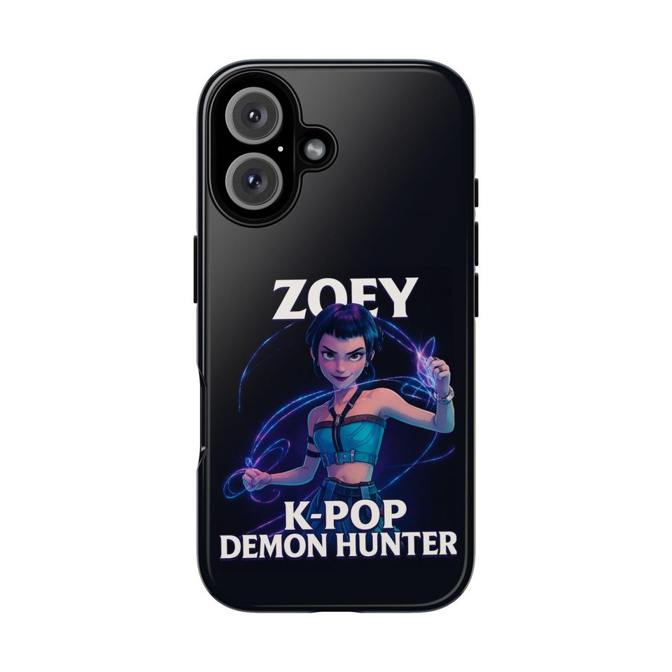 K-Pop Demon Hunter Phone Case, kpop Lovers Zoey Design