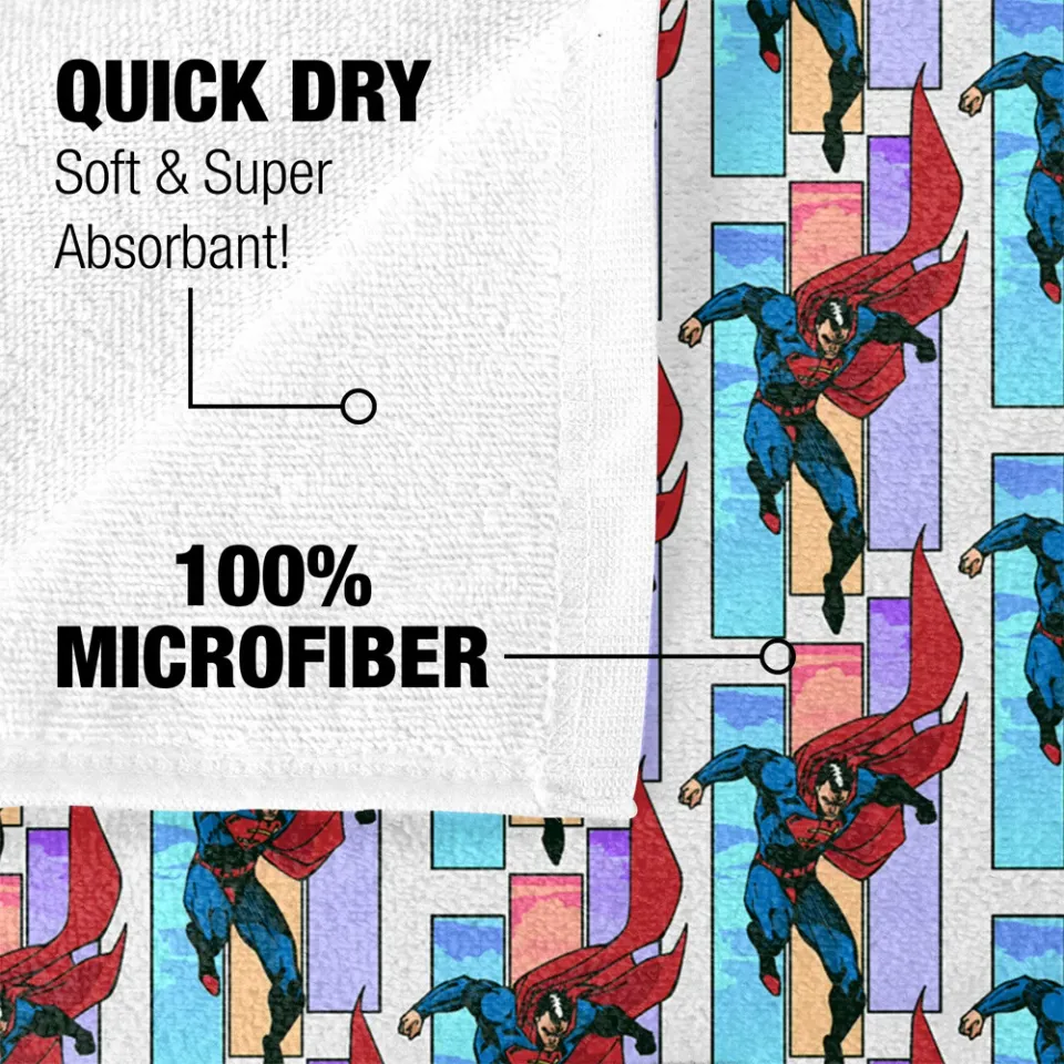 Superman Three Color Sky Officially Licensed Beach Towel 30"x60"
