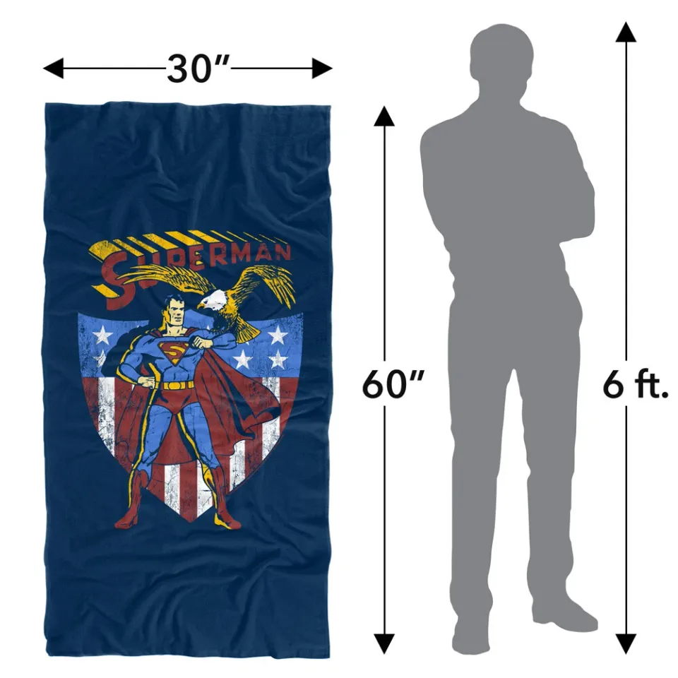 Superman All American Officially Licensed Beach Towel 30"x60"