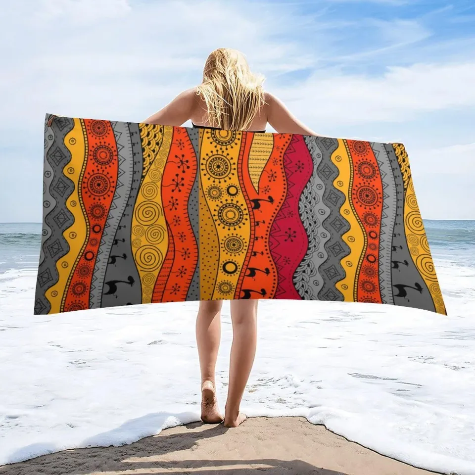 The Wild Microfiber Beach Towel Lightweight Thin Sand Free Quick Dry Absorbent