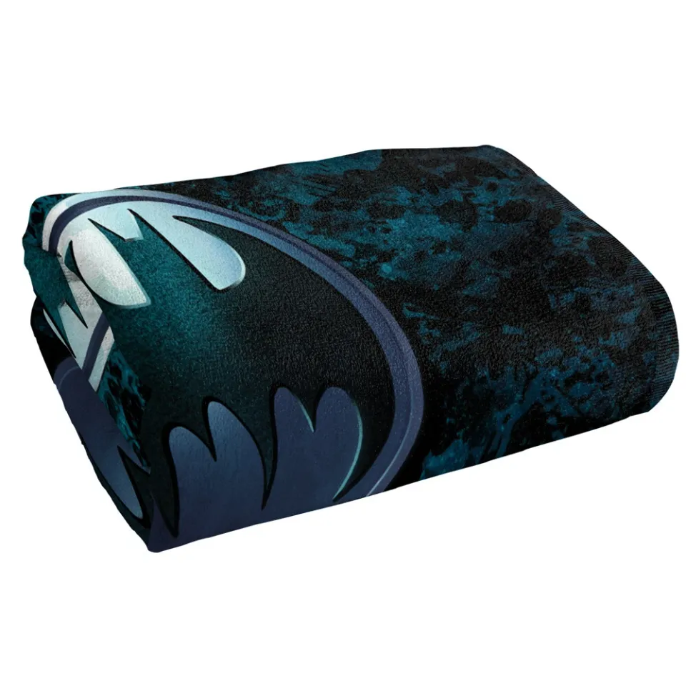 Batman  Beach Towel 30x60" Batcave Bat Symbol Logo Microfiber Bath Official