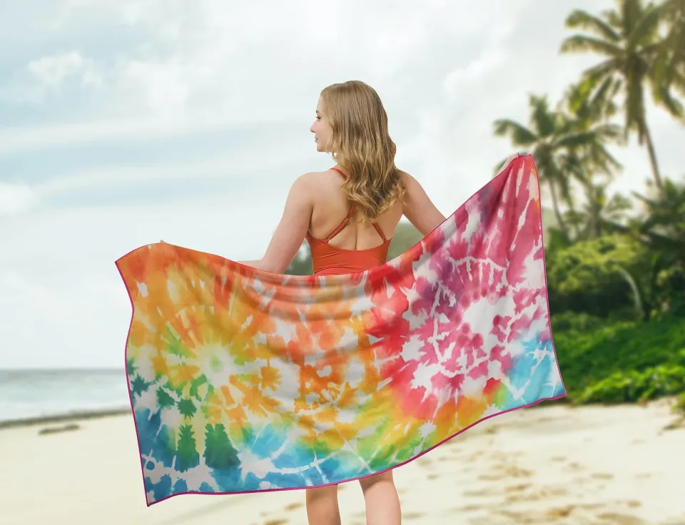 Microfiber Beach Towels - Soft & Lightweight - Absorbent Quick Dry Sand Free ...