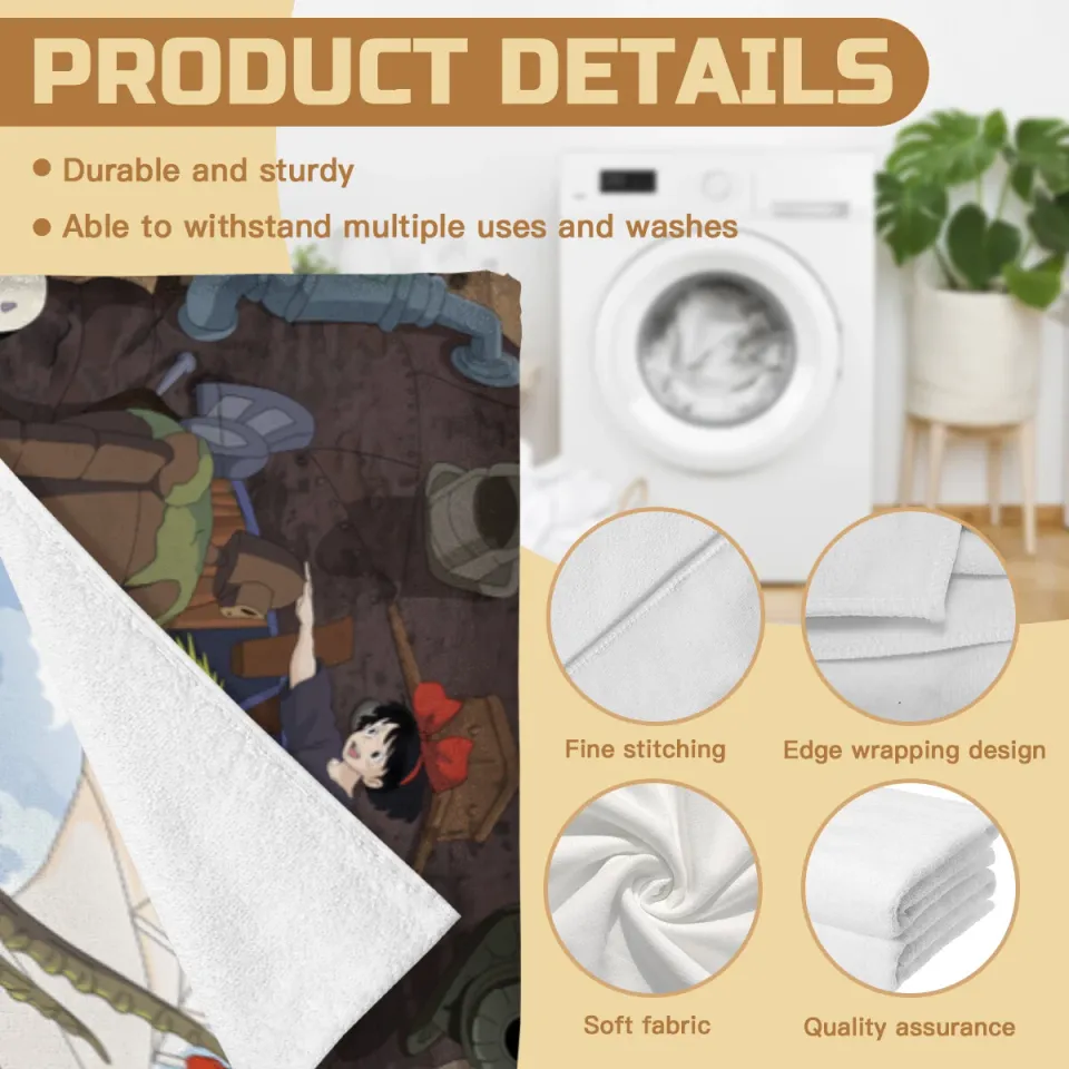 Totoro Beach Towel Quick Drying Microfiber Lightweight 30"x60" Birthday Gift