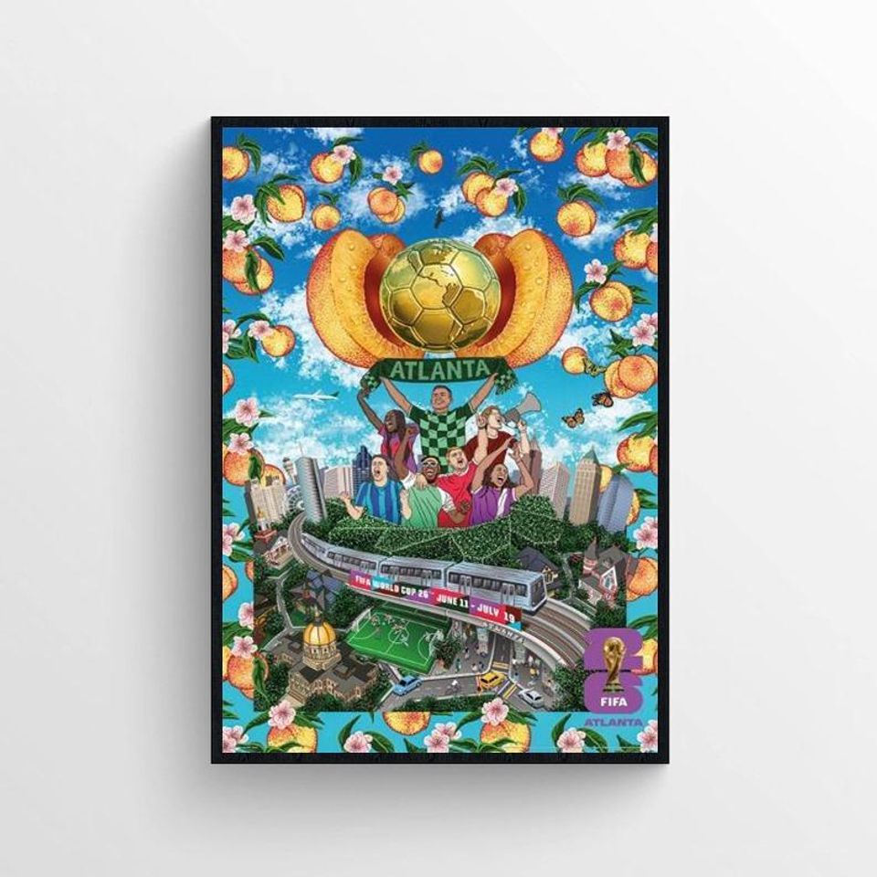 World Cup 2026 Atlanta Poster Wall Art